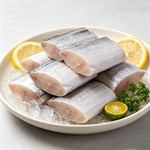 Frozen Cut Beltfish Segments – Silver Skin, Ready to Cook