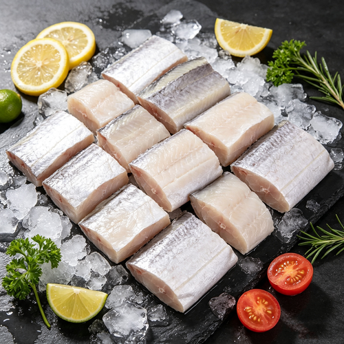Frozen Cut Beltfish Segments – Silver Skin, Ready to Cook