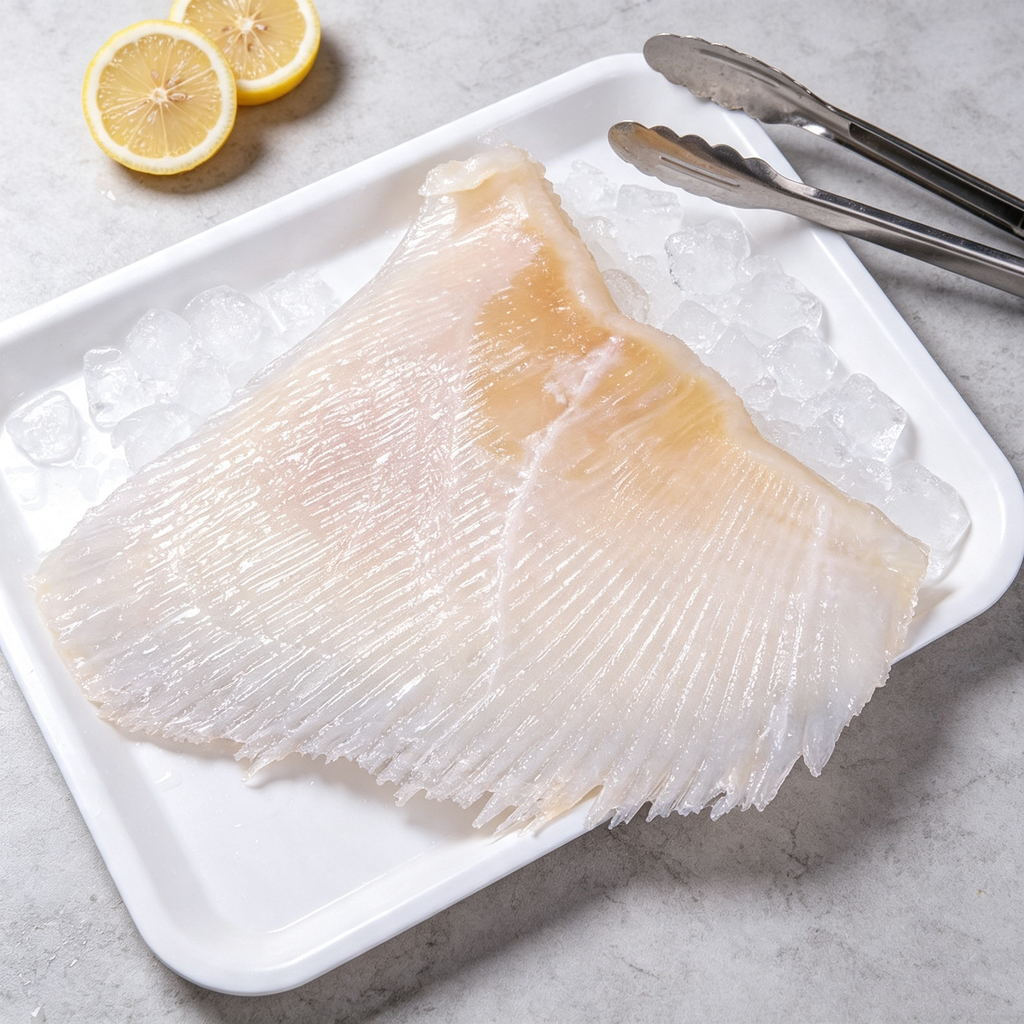 Frozen Large Ray Fish Fin – Tender, Chewy & Pre-Cleaned
